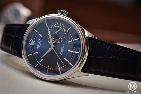 rolex cellini date blue review.